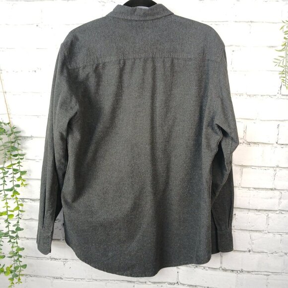MENS TIMBERLAND BRUSHED COTTON LONG SLEEVE GRAY BUTTON DOWN, SIZE MEDIUM - Picture 6 of 6